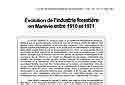 Évolution de l'industrie forestière en Marévie entre 1910 et 1971